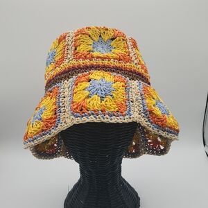 Peter Grimm Multicolor Crochet Bucket Hat